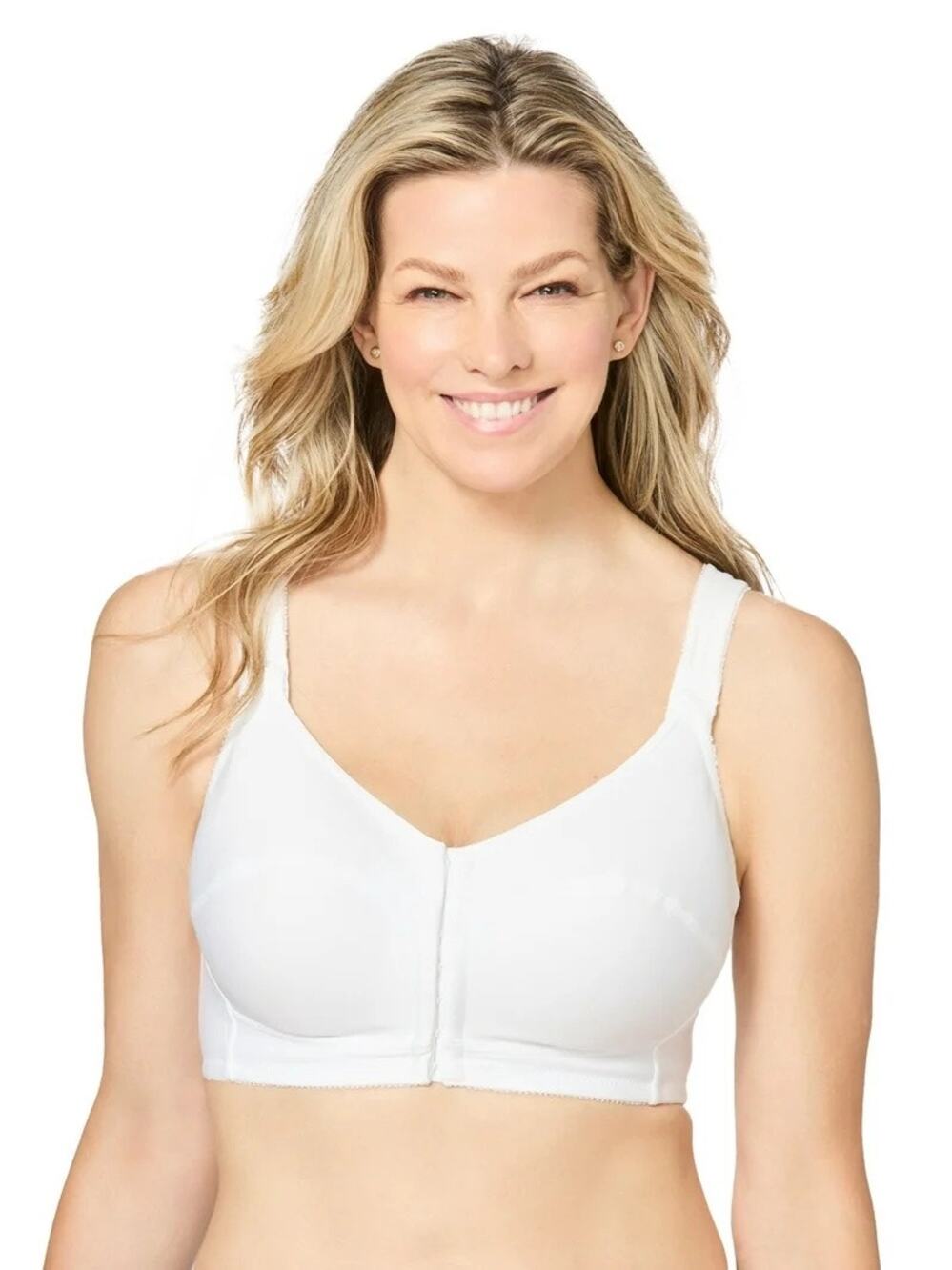 Serena Front Closure Wireless Bra Size 3XL NWT White